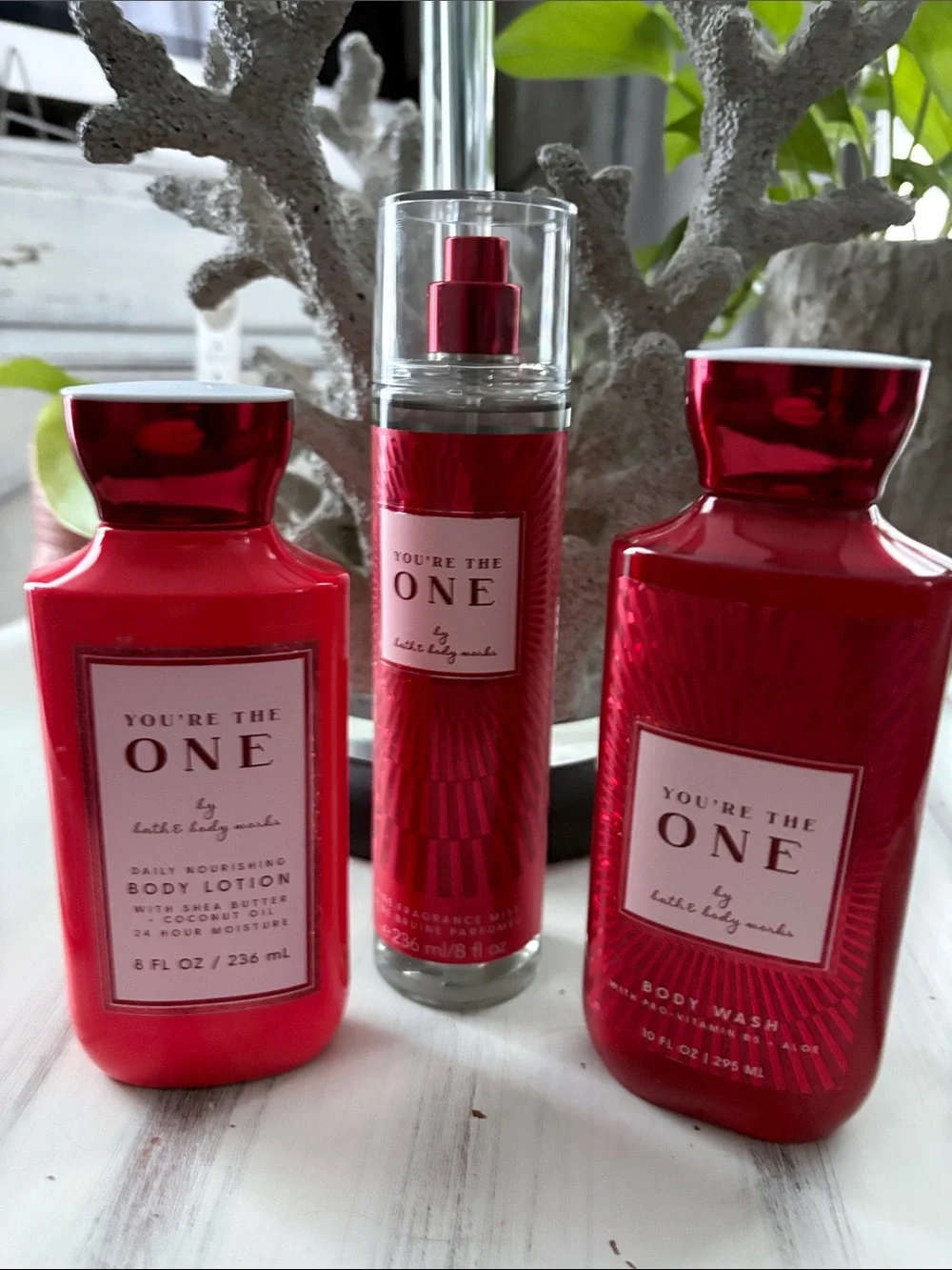Bath & Body Works You're The One Body Wash & Lotion Set - Red